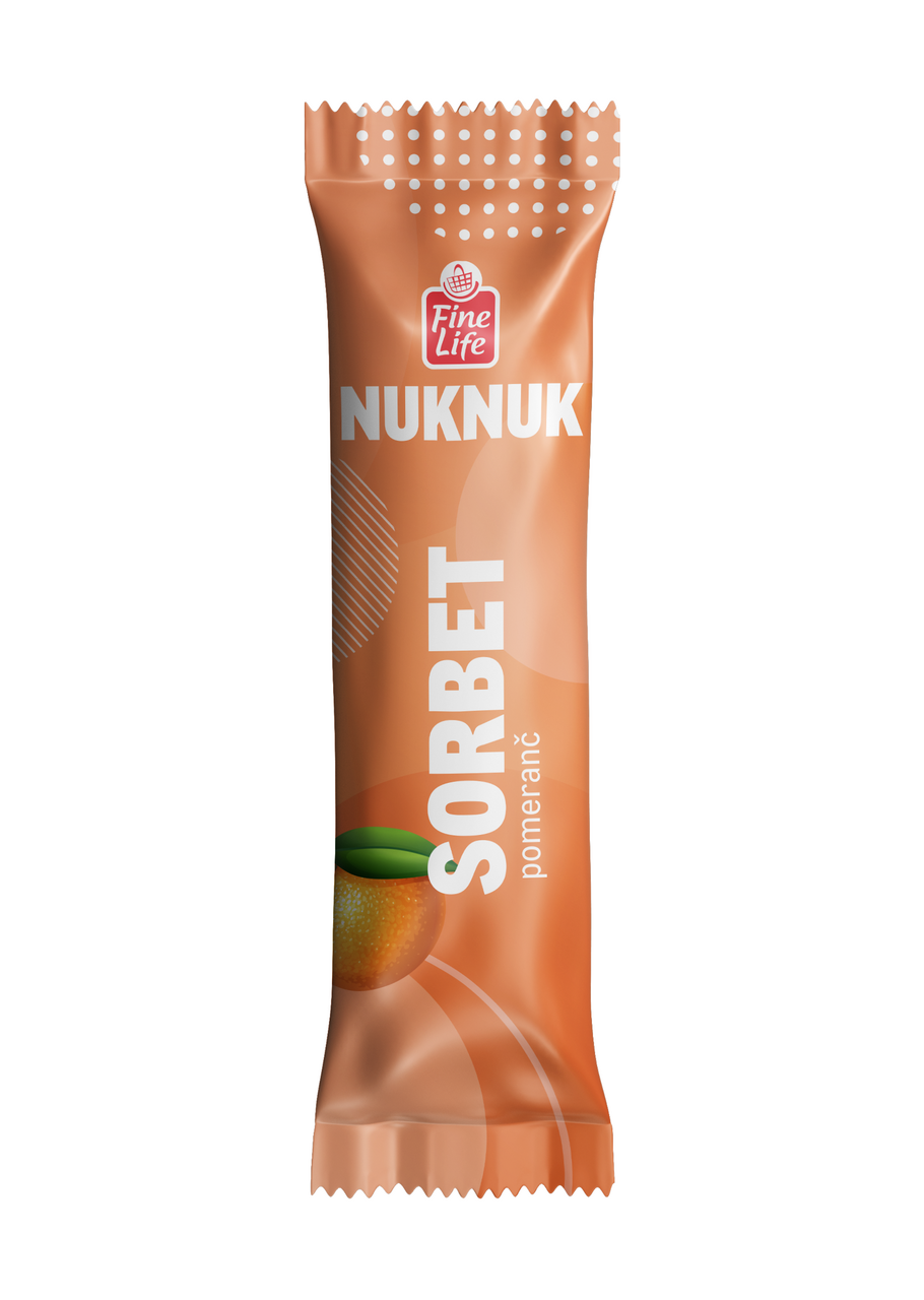 Fine Life Nuknuk pomerančový sorbet mraž. 50 ml