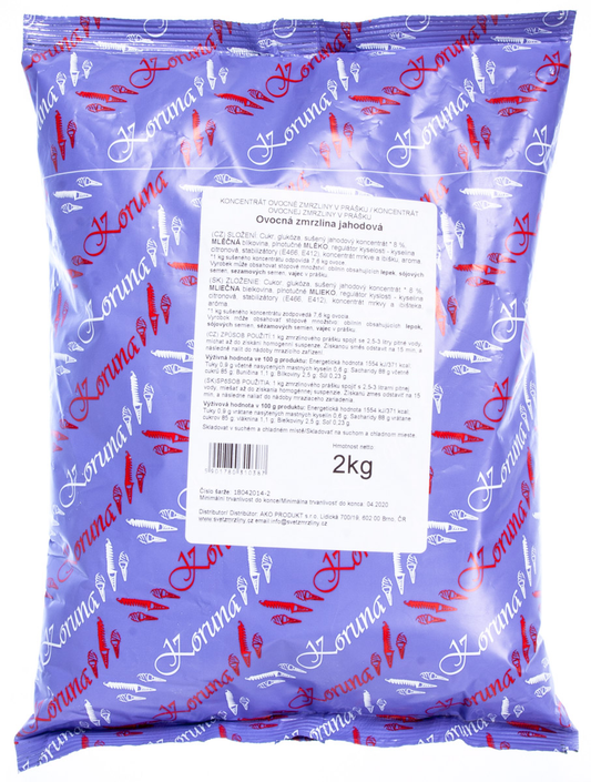 KORUNA Zmrzlinová směs příchuť jahoda 2 kg
