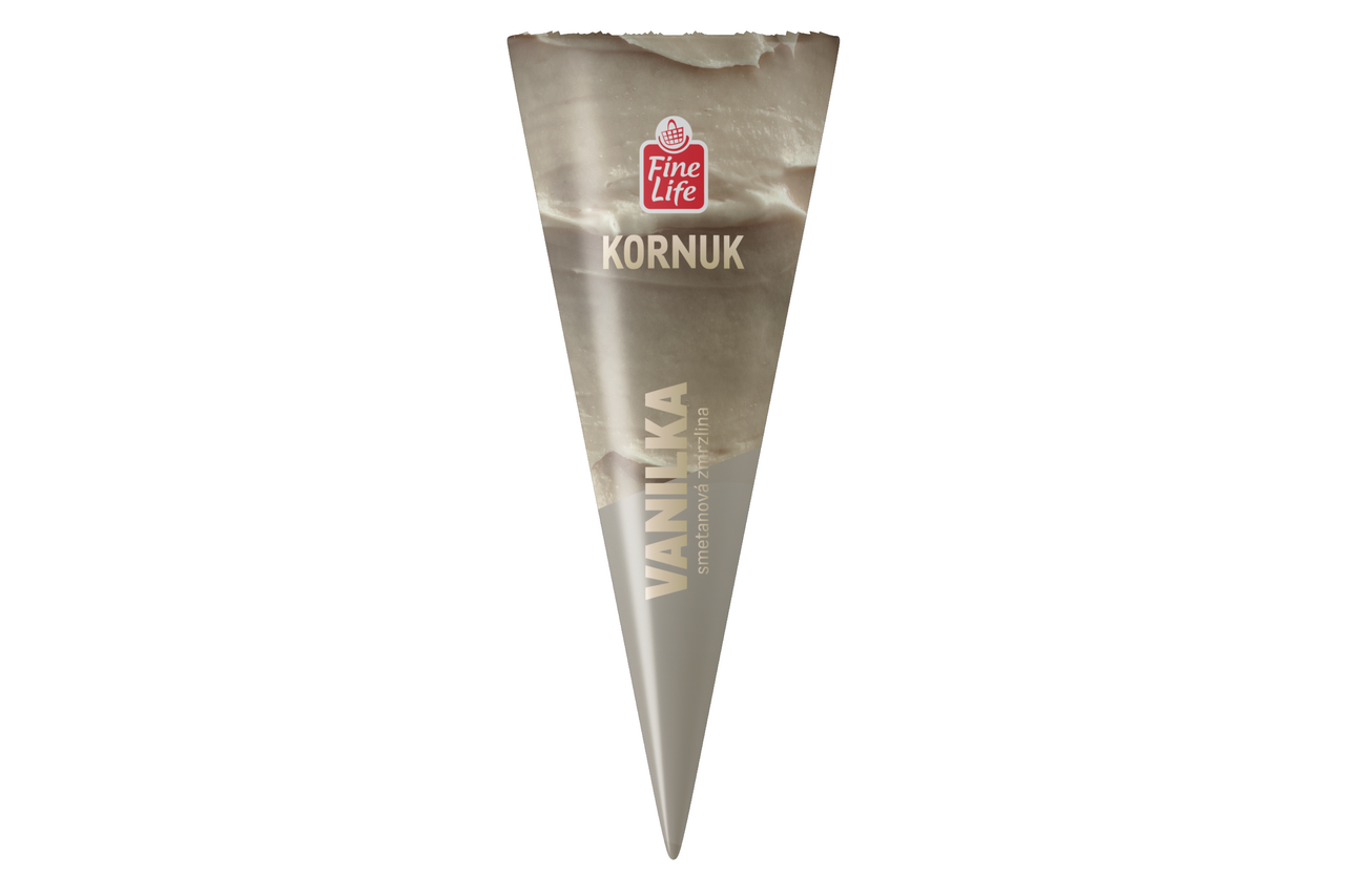 Fine Life Kornuk vanilka smetana mraž. 120 ml