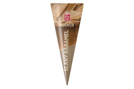Fine Life Kornuk slaný karamel se smetanou mraž. 24 x 120 ml